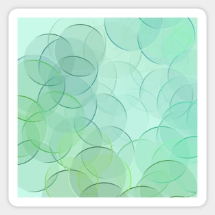 Green Circle Pattern Sticker